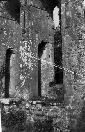 KILLONE NUNNERY AUGUSTINIAN CANONESSES PASSAGE THROUGH TRANSOME & WALL